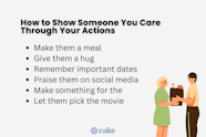 18 Ways To Show Someone You Care About Them Cake Blog